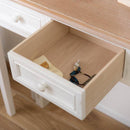 コンソール 引き出し付き テーブル デスク コンソールテーブル 作業台 幅 100cm 木製 桐 ナチュラル 北欧 カントリー おしゃれ レトロ アンティーク調 【納期A】【azm-cod-456br】