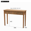 コンソール 引き出し付き テーブル デスク コンソールテーブル 作業台 幅 100cm 木製 桐 ナチュラル 北欧 カントリー おしゃれ レトロ アンティーク調 【納期A】【azm-cod-456br】