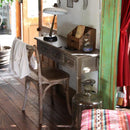 コンソール 引き出し付き テーブル デスク コンソールテーブル 作業台 幅 100cm 木製 桐 ナチュラル 北欧 カントリー おしゃれ レトロ アンティーク調 【納期A】【azm-cod-456br】