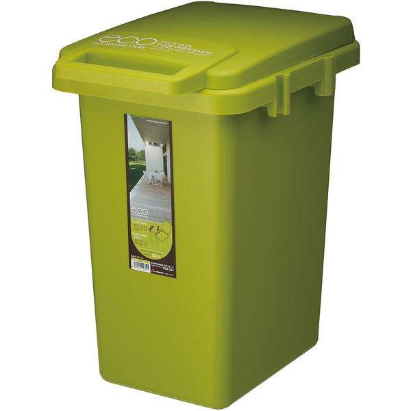 ゴミ箱 約30L 33リットル ごみ箱 日本製 キッチン ふた付き フタ 蓋 グリーン 緑 連結可能 【納期B】【azm-cs2-33】