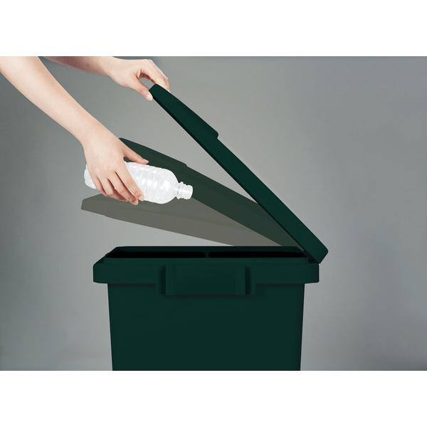 ゴミ箱 約30L 33リットル ごみ箱 日本製 キッチン ふた付き フタ 蓋 グリーン 緑 連結可能 【納期B】【azm-cs2-33】