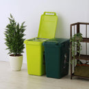 ゴミ箱 45L 45リットル ごみ箱 日本製 キッチン ふた付き フタ 蓋 グリーン 緑 連結可能 【納期B】【azm-cs3-45】