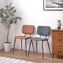 ダイニングチェア 北欧 椅子 脚 スチール製 ソフトレザー おしゃれ カントリー調 モダン スタイリッシュ デザイン ナチュラル 肘なし ひじ掛けなし インテリア 【納期A】【azm-cyk-10】