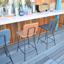 ダイニングチェア カウンターチェア 座高 高い ハイチェア バーチェア 北欧 椅子 脚 スチール製 おしゃれ デザイン 肘なし ひじ掛けなし モダン インテリア 【納期A】【azm-cyk-11】