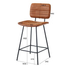 ダイニングチェア カウンターチェア 座高 高い ハイチェア バーチェア 北欧 椅子 脚 スチール製 おしゃれ デザイン 肘なし ひじ掛けなし モダン インテリア 【納期A】【azm-cyk-11】