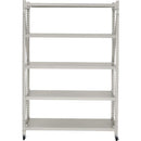 ラック 棚 収納 インダストリアル 無骨 本棚 スチールラック オープンラック シンプル ガレージ 車庫 倉庫 オフィス キャスター付き 黒 ブラック 白系 グレー系 【納期A】【azm-dis-684】