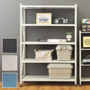 ラック 棚 収納 インダストリアル 無骨 本棚 スチールラック オープンラック シンプル ガレージ 車庫 倉庫 オフィス キャスター付き 黒 ブラック 白系 グレー系 【納期A】【azm-dis-684】