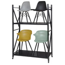 スチールラック オープンラック ブラック 黒 白系 無骨 キャスター付き 什器 収納棚 かっこいい 男前 インダストリアル ボルトレスラック 店舗 オフィス 会社 【納期A】【azm-dis-685】