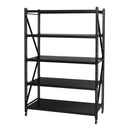 スチールラック オープンラック ブラック 黒 白系 無骨 キャスター付き 什器 収納棚 かっこいい 男前 インダストリアル ボルトレスラック 店舗 オフィス 会社 【納期A】【azm-dis-685】