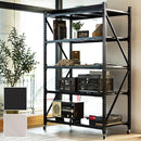 スチールラック オープンラック ブラック 黒 白系 無骨 キャスター付き 什器 収納棚 かっこいい 男前 インダストリアル ボルトレスラック 店舗 オフィス 会社 【納期A】【azm-dis-685】