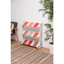 ラック 3段 棚 スチールラック 収納棚 オープンラック ディスプレイラック マガジンラック リビング 店舗用 什器 ブラック 黒 ブラウン 茶色 ホワイト 白 【納期A】【azm-dis-73】