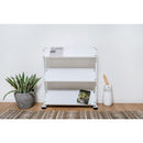 ラック 3段 棚 スチールラック 収納棚 オープンラック ディスプレイラック マガジンラック リビング 店舗用 什器 ブラック 黒 ブラウン 茶色 ホワイト 白 【納期A】【azm-dis-73】