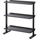 ラック 3段 棚 スチールラック 収納棚 オープンラック ディスプレイラック マガジンラック リビング 店舗用 什器 ブラック 黒 ブラウン 茶色 ホワイト 白 【納期A】【azm-dis-73】