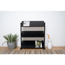 ラック 3段 棚 スチールラック 収納棚 オープンラック ディスプレイラック マガジンラック リビング 店舗用 什器 ブラック 黒 ブラウン 茶色 ホワイト 白 【納期A】【azm-dis-73】