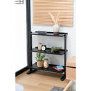 ラック 3段 棚 スチールラック 収納棚 オープンラック ディスプレイラック マガジンラック リビング 店舗用 什器 ブラック 黒 ブラウン 茶色 ホワイト 白 【納期A】【azm-dis-73】