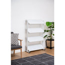 スチールラック 4段 オープンラック ディスプレイラック マガジンラック 収納棚 収納ラック リビング 店舗 カフェ 什器 ブラック 黒 ブラウン 茶色 ホワイト 白 【納期A】【azm-dis-74】