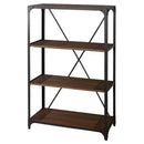 什器 スチールラック 棚板 木製 ラック 収納棚 4段 レトロ アンティーク風 アメリカン ビンテージ風 【納期A】【azm-dis-936bk】