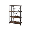 什器 スチールラック 棚板 木製 ラック 収納棚 4段 レトロ アンティーク風 アメリカン ビンテージ風 【納期A】【azm-dis-936bk】
