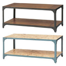 センターテーブル リビング おしゃれ 北欧 ローテーブル 棚 天然木製 スタイリッシュ インダストリアル ナチュラル カントリー 長方形 アメリカン カジュアル 【納期A】【azm-dis-940】