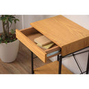 デスクワゴン サイドワゴン マルチワゴン サイドテーブル 引き出し キャスター付き スチール 脚 木製 北欧 ナチュラル おしゃれ カントリー 2段 ラック 収納棚 【納期B】【azm-end-330】