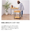 デスクワゴン サイドワゴン マルチワゴン サイドテーブル 引き出し キャスター付き スチール 脚 木製 北欧 ナチュラル おしゃれ カントリー 2段 ラック 収納棚 【納期B】【azm-end-330】