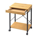 デスクワゴン サイドワゴン マルチワゴン サイドテーブル 引き出し キャスター付き スチール 脚 木製 北欧 ナチュラル おしゃれ カントリー 2段 ラック 収納棚 【納期B】【azm-end-330】