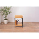 デスクワゴン サイドワゴン マルチワゴン サイドテーブル 引き出し キャスター付き スチール 脚 木製 北欧 ナチュラル おしゃれ カントリー 2段 ラック 収納棚 【納期B】【azm-end-330】