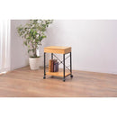 デスクワゴン サイドワゴン マルチワゴン サイドテーブル 引き出し キャスター付き スチール 脚 木製 北欧 ナチュラル おしゃれ カントリー 2段 ラック 収納棚 【納期B】【azm-end-330】