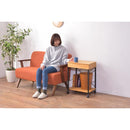 デスクワゴン サイドワゴン マルチワゴン サイドテーブル 引き出し キャスター付き スチール 脚 木製 北欧 ナチュラル おしゃれ カントリー 2段 ラック 収納棚 【納期B】【azm-end-330】