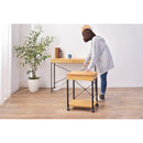 デスクワゴン サイドワゴン マルチワゴン サイドテーブル 引き出し キャスター付き スチール 脚 木製 北欧 ナチュラル おしゃれ カントリー 2段 ラック 収納棚 【納期B】【azm-end-330】