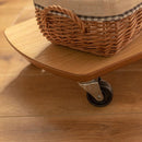 サイドテーブル おしゃれ キャスターつき ワゴン テーブル 棚 収納 インテリア リビング 木製 ソファサイド ベッドサイド 2段 トレー 天板 北欧 ナチュラル 【納期B】【azm-end-353】