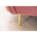 ソファ ソファー 1人掛け 一人掛け かわいい フェミニン ガーリー 姫系 北欧 ファブリック 布地 ベロア生地 クッション付き 上品 おしゃれ ピンク グレー 【納期A】【azm-est-111】