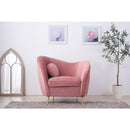 ソファ ソファー 1人掛け 一人掛け かわいい フェミニン ガーリー 姫系 北欧 ファブリック 布地 ベロア生地 クッション付き 上品 おしゃれ ピンク グレー 【納期A】【azm-est-111】