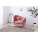 ソファ ソファー 1人掛け 一人掛け かわいい フェミニン ガーリー 姫系 北欧 ファブリック 布地 ベロア生地 クッション付き 上品 おしゃれ ピンク グレー 【納期A】【azm-est-111】