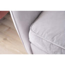 ソファ ソファー 1人掛け 一人掛け かわいい フェミニン ガーリー 姫系 北欧 ファブリック 布地 ベロア生地 クッション付き 上品 おしゃれ ピンク グレー 【納期A】【azm-est-111】