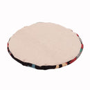 座布団 チェアマット キリム 柄 オルテガ調 デザイン おしゃれ シートクッション チェア用 ベンチ用 ダイニング 円座クッション リビング 円形 丸型 約40cm 【納期B】【azm-fab-003】