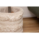 プランターカバー おしゃれ 巻き付け 鉢カバー 植木鉢カバー 目隠し 観葉植物 室内 インテリア パッチワーク風 ラベル アメカジ マジックテープ ボタン 留め 【納期B】【azm-fab-008】