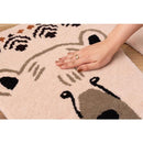 ラグ マット おしゃれ かわいい 面白い おもしろ 目立つ アニマル 動物柄 寅 トラ 虎 きつね 狐 キツネ シロクマ 白熊 白くま キッチン ドアマット 玄関マット 【納期B】【azm-fab-011】