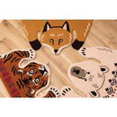 ラグ マット おしゃれ かわいい 面白い おもしろ 目立つ アニマル 動物柄 寅 トラ 虎 きつね 狐 キツネ シロクマ 白熊 白くま キッチン ドアマット 玄関マット 【納期B】【azm-fab-011】