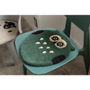 チェアマット 座布団 チェアシート クッションシート おしゃれ かわいい 面白い おもしろ アニマル 動物柄 猫 ネコ フクロウ ひつじ 羊 クマ 熊 円形 丸型 【納期B】【azm-fab-012】