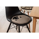 チェアマット 座布団 チェアシート クッションシート おしゃれ かわいい 面白い おもしろ アニマル 動物柄 猫 ネコ フクロウ ひつじ 羊 クマ 熊 円形 丸型 【納期B】【azm-fab-012】