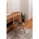 チェアマット 座布団 チェアシート クッションシート おしゃれ かわいい 面白い おもしろ アニマル 動物柄 猫 ネコ フクロウ ひつじ 羊 クマ 熊 円形 丸型 【納期B】【azm-fab-012】