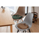 チェアマット 座布団 チェアシート クッションシート おしゃれ かわいい 面白い おもしろ アニマル 動物柄 猫 ネコ フクロウ ひつじ 羊 クマ 熊 円形 丸型 【納期B】【azm-fab-012】