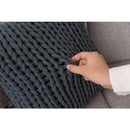 クッション 40×40cm ニット 編み込み おしゃれ くすみ 色 アースカラー 韓国インテリア コットン 綿 かわいい もこもこ ガーリー ロマンチック 姫系 ピンク 白 【納期B】【azm-fab-101】