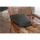 クッション 40×40cm ニット 編み込み おしゃれ くすみ 色 アースカラー 韓国インテリア コットン 綿 かわいい もこもこ ガーリー ロマンチック 姫系 ピンク 白 【納期B】【azm-fab-101】