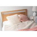 クッション 40×40cm ニット 編み込み おしゃれ くすみ 色 アースカラー 韓国インテリア コットン 綿 かわいい もこもこ ガーリー ロマンチック 姫系 ピンク 白 【納期B】【azm-fab-101】