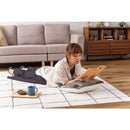 クッション 45×45cm 本革 牛革 レザー コットン 綿 パッチワーク おしゃれ アメカジ アメリカン 北欧 西海岸 アンティーク調 レンガ風 デザイン 厚み 分厚い 【納期B】【azm-fab-102】