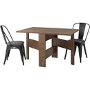 ダイニングテーブル 折りたたみ 折り畳み 折畳み テーブル スリム コンパクト 【納期A】【azm-fik-103na】