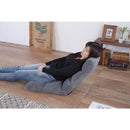 座椅子 リクライニング 1人用 フロアチェア 一人掛け クッション性 ブラック 黒 ブラウン 茶色 グレー インテリア 完成品 おしゃれ かわいい シンプル 無地 【納期B】【azm-fkc-006】