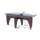 ローテーブル センターテーブル リビングテーブル おしゃれ ガラス 天板 変わったデザイン 珍しいデザイン テーブル 【納期A】【azm-ggh-361】